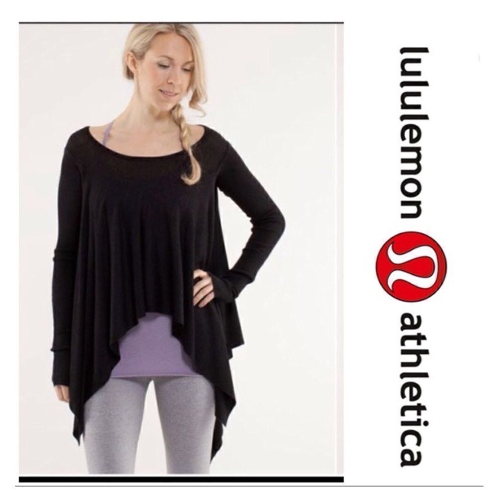 Lululemon Enlightened Pullover Sweater bla…